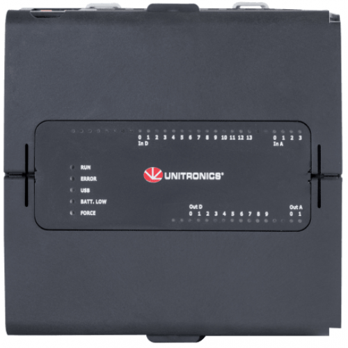 Контроллер USC-B3-T20 ПЛК UniStream Базовый 24 VDC, 10DI 2AI, 8TO, (из них 2 PWM), Unitronics Контроллер USC-B3-T20 ПЛК UniStream Базовый 24 VDC, 10DI 2AI, 8TO, (из них 2 PWM), Unitronics