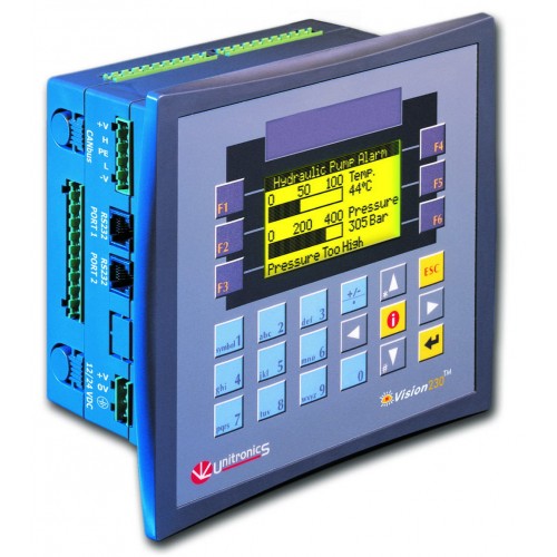 Контроллер V230-13-B20B ПЛК Vision, экран 3,2”, 24 клавиши Unitronics Контроллер V230-13-B20B ПЛК Vision, экран 3,2”, 24 клавиши Unitronics