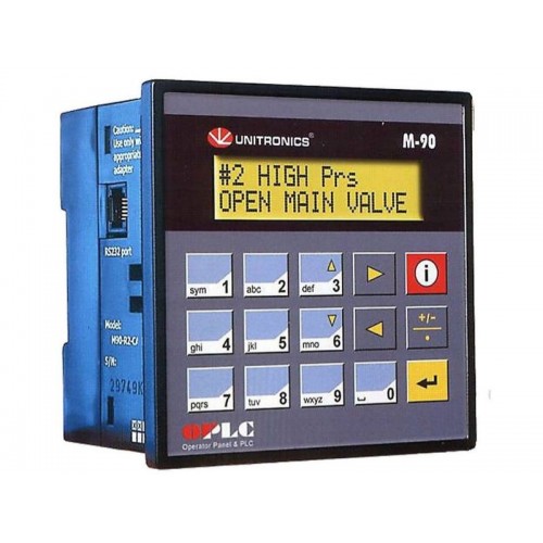 Контроллер M91-2-R34 ПЛК M91: 24 VDC, 20DI (из них 3 HS), 2AI/DI, 12RO Unitronics