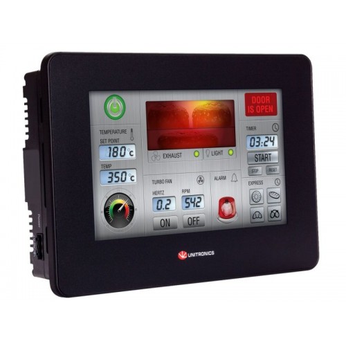 Контроллер USP-070-B10 Панель ПЛК+HMI Unistream, цветной сенсорный экран 7”, до 3 модулей вх./вых Unitronics